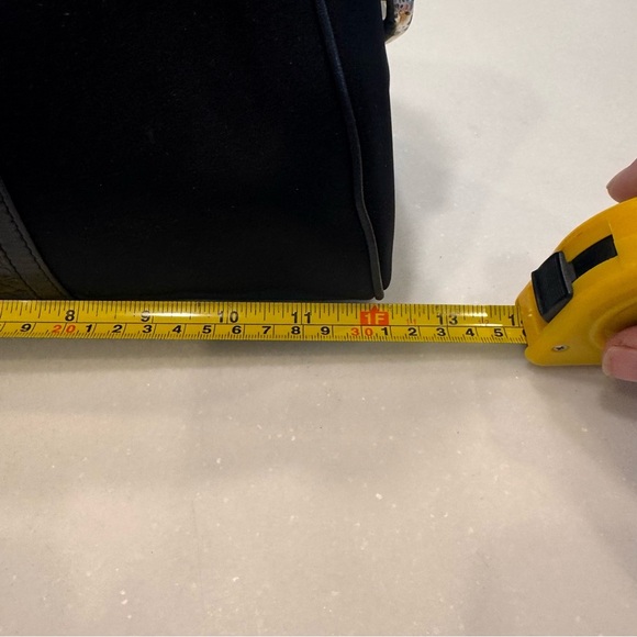 Brighton black purse shoulder bag nylon & croc embossed Leather silver detail - Picture 9 of 14